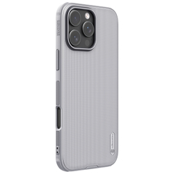 Усиленный чехол серого цвета (Titanium Gray) от Nillkin для iPhone 16 Pro, серия Super Frosted Shield Pro