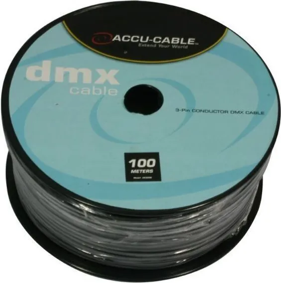 American DJ AC-DMXD3/100R DMX кабель 2 х 0.25мм2, жилы изолированные в общем медном экране + алюмин