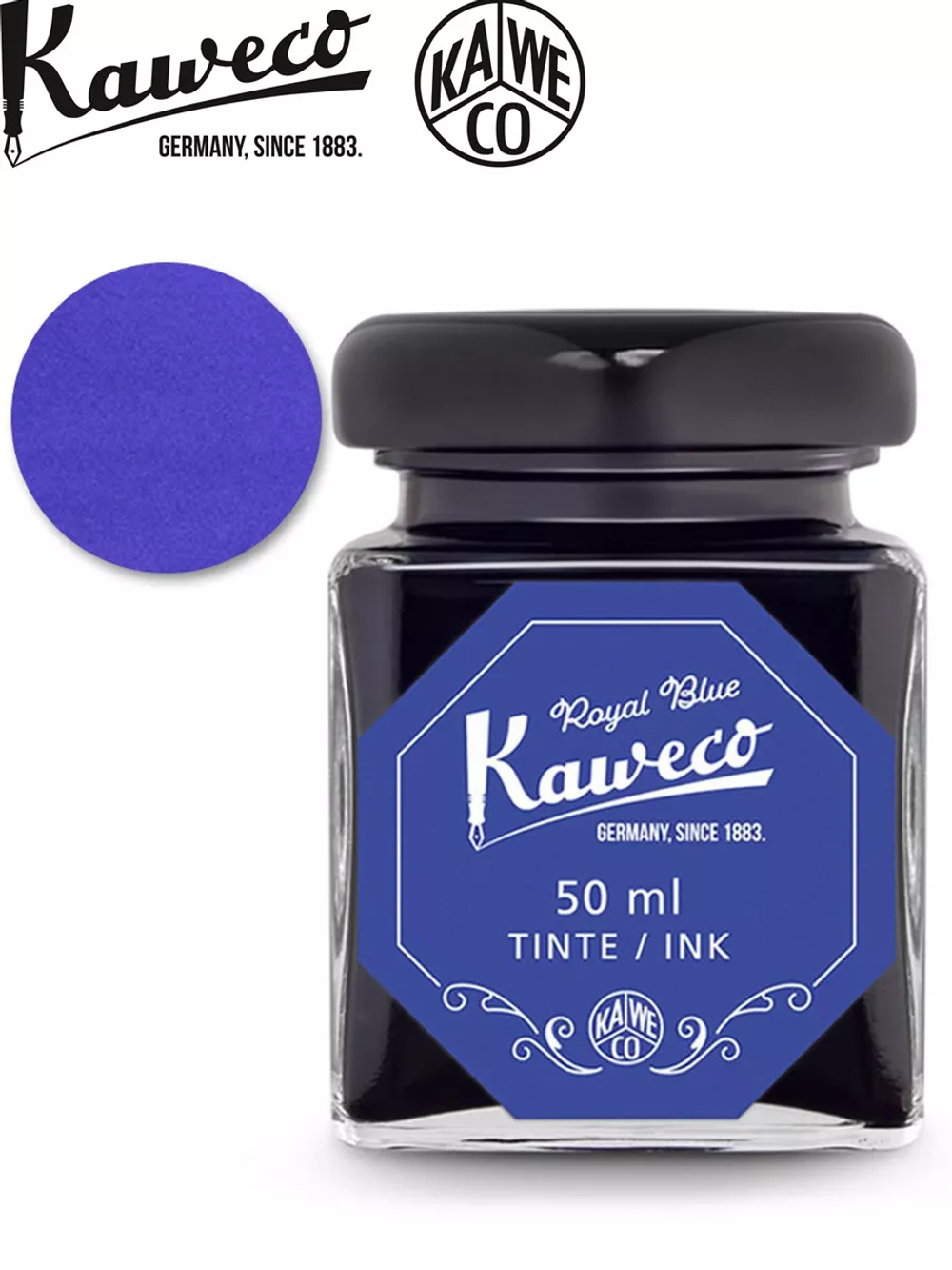 Чернила во флаконе 50 мл KAWECO Royal Blue (10002191) королевский синий
