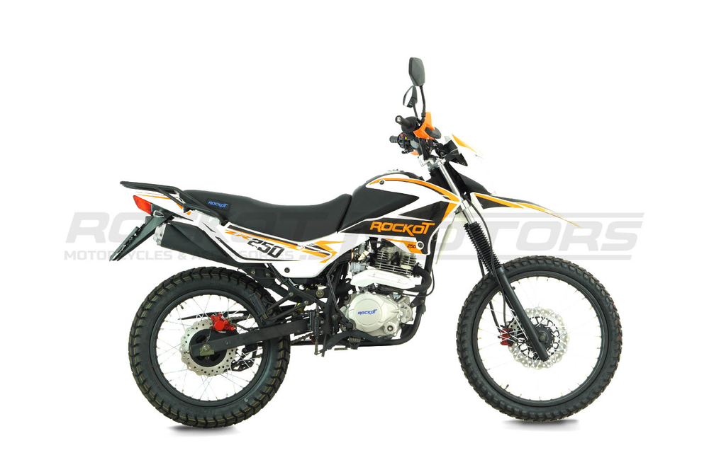 Мотоцикл эндуро ROCKOT ZR250 (белый/оранжевый)