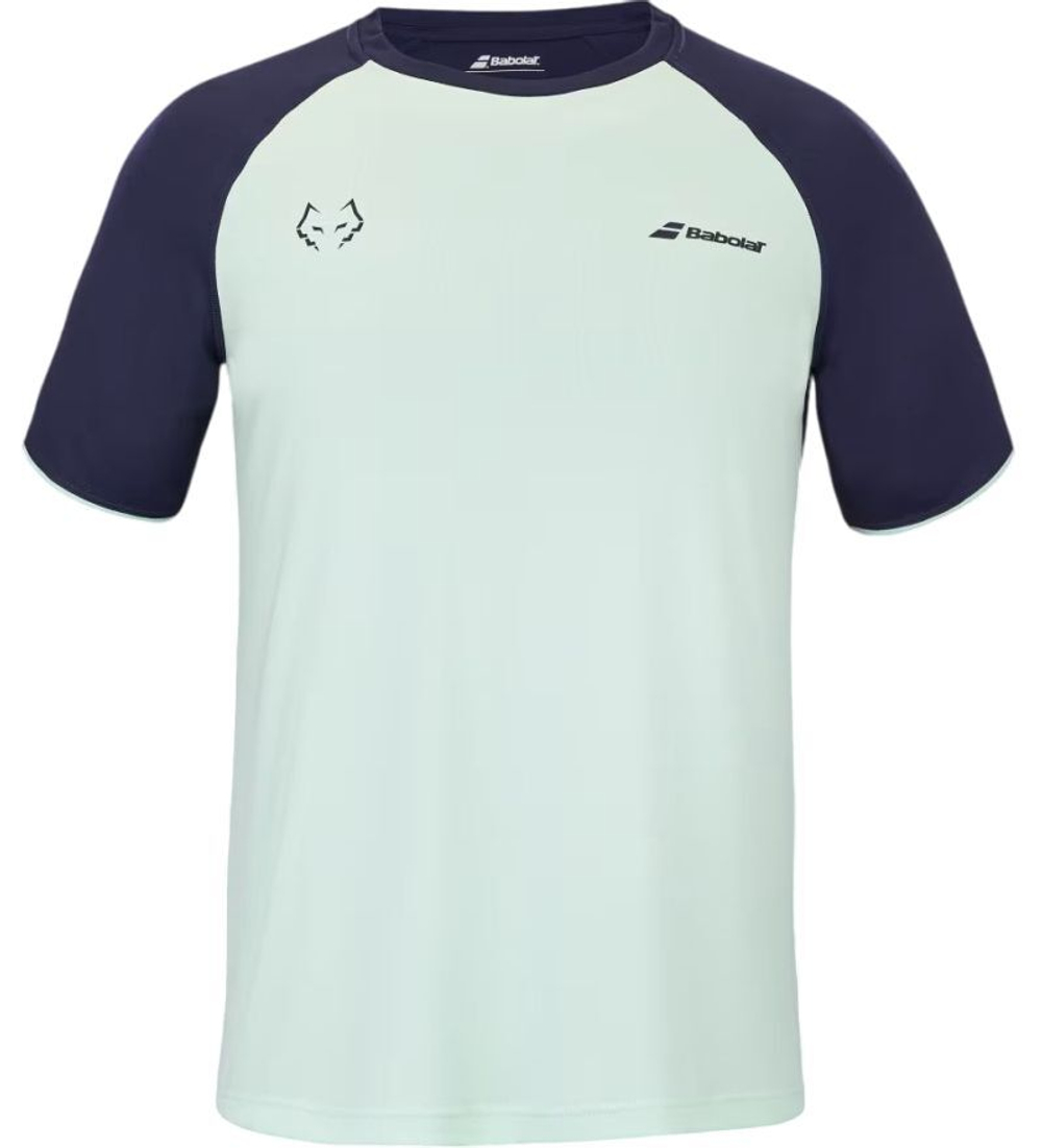 Мужская теннисная футболка Babolat Crew Neck Lebron - Мятный