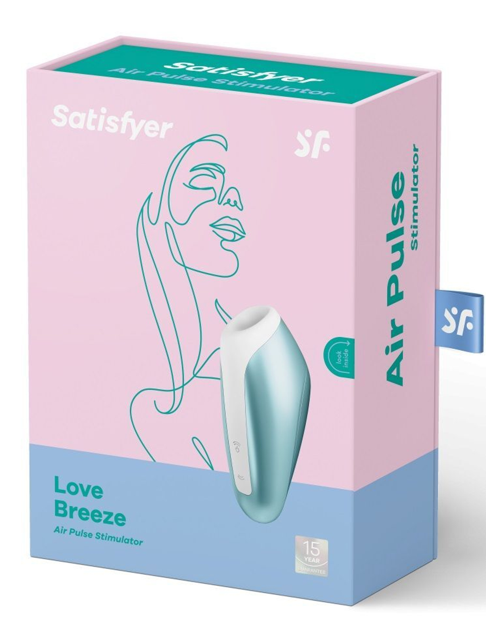 Голубой вакуумный массажер Love Breeze (Цвет: голубой)
