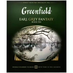 Greenfield Earl Grey Fantasy чёрный чай с бергамотом, 100 пак. Гринфилд