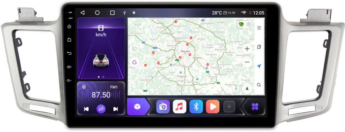 Магнитола для Toyota RAV4 XA40 2012-2019 - Kuberg SF-1610-IJ Android 10, 4G SIM-слот
