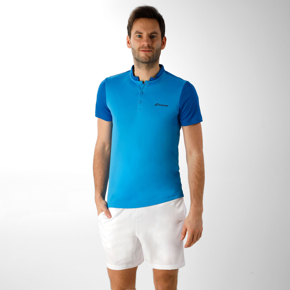 Мужское теннисное поло Babolat Play Polo Men - Blue
