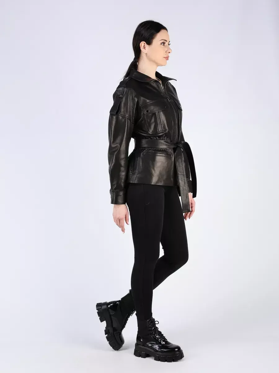 Кожаная куртка демисезонная
