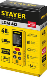 STAYER 40 м, лазерный дальномер, Professional (34956)