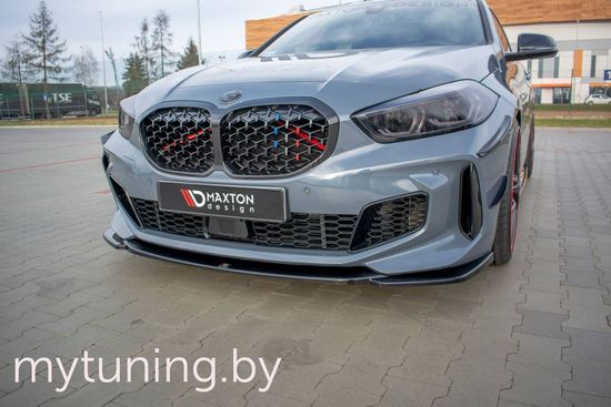 Сплиттер бампера переднего для BMW 1 серии F40 M-Pack (19-...)