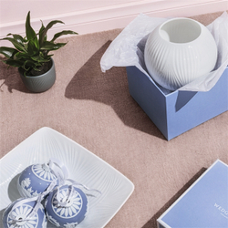 Чаша квадратная 26см Wedgwood Фолия белая