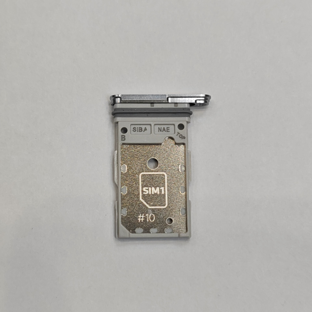 Сим лоток для Samsung S24 (S921) / S24 Plus (S926) Держатель Sim. Оригинальное качество (Цвет: Коричневый / Оранжевый)
