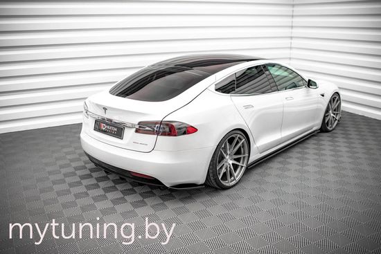 Сплиттеры накладок на пороги для TESLA Model S (16-...)