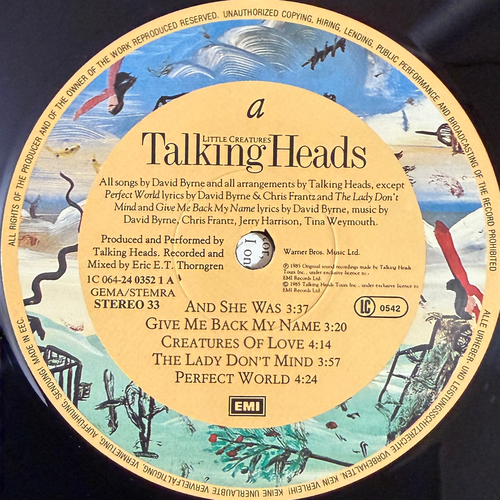 Talking Heads - Little Creatures (Европа 1985г.)