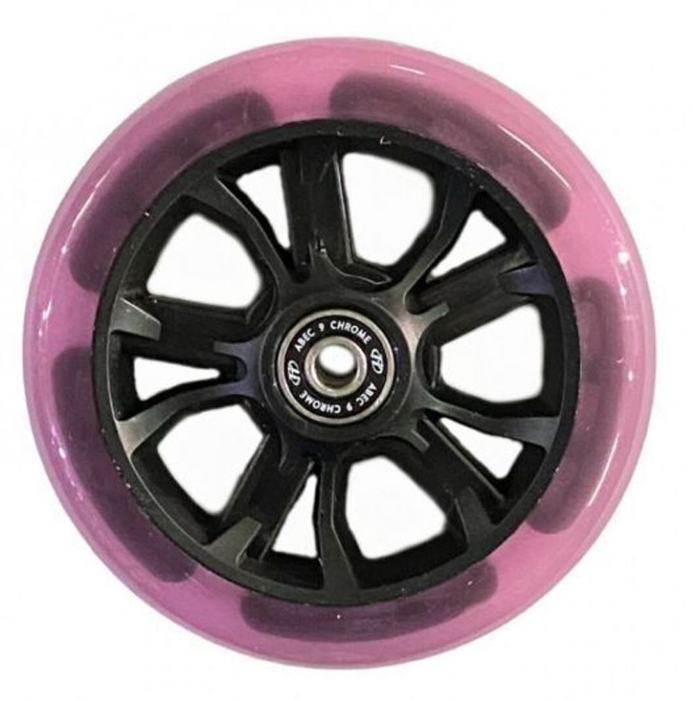 Колесо Comfort 125 R dark pink ABEC - 9, LED-подсветка (10013160/100722/3343088, Китай)