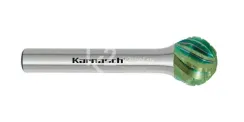 Борфреза твердосплавная Karnasch форма D, 6х4,8х6х50 мм, насечка HP-3 PRO, покрытие Green-Tec, арт. 11.6093-010