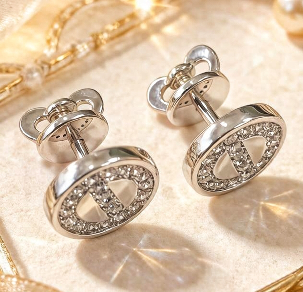 Ювелирные серьги из серебра 925 пробы