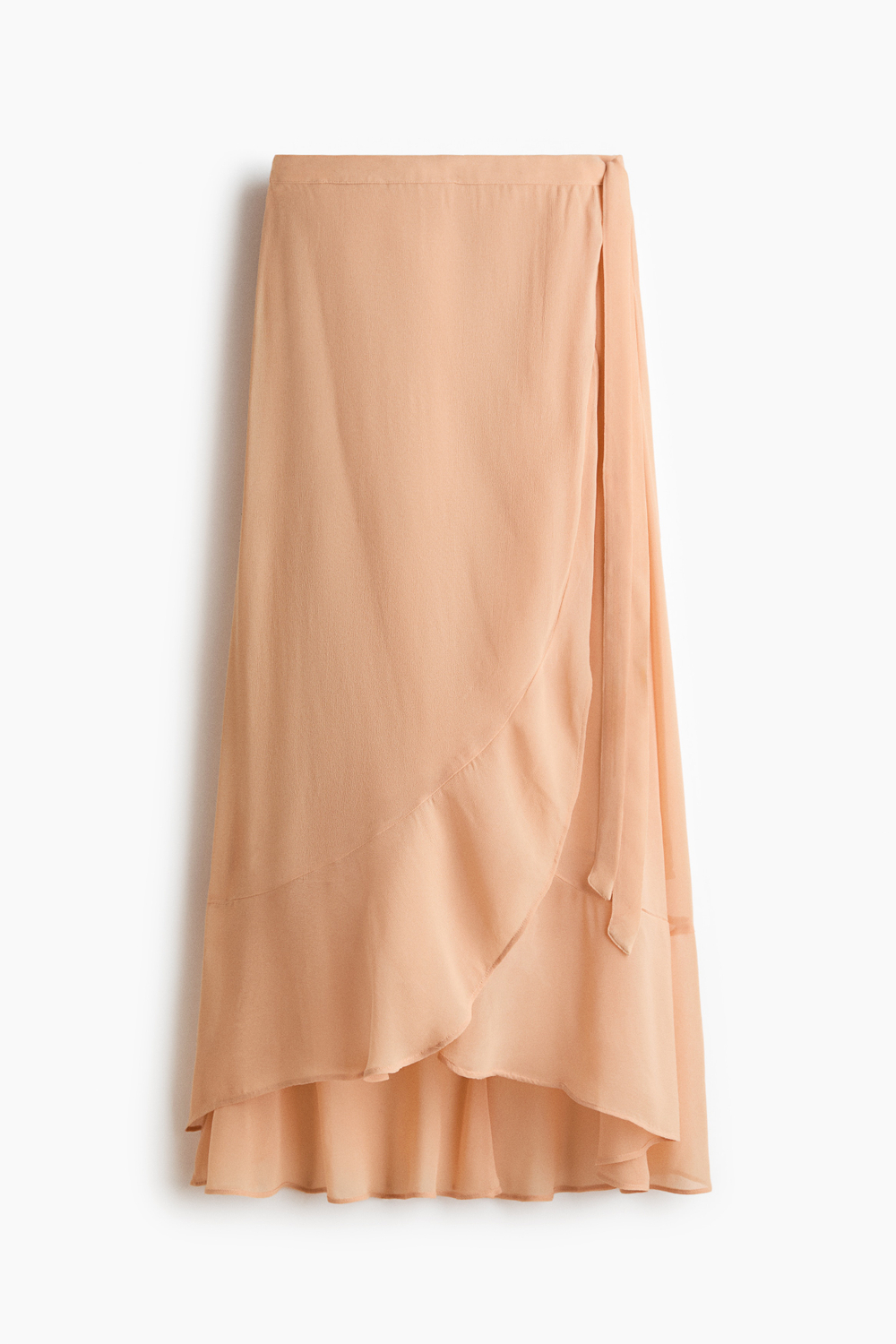 Юбка с запахом и воланом - H&M