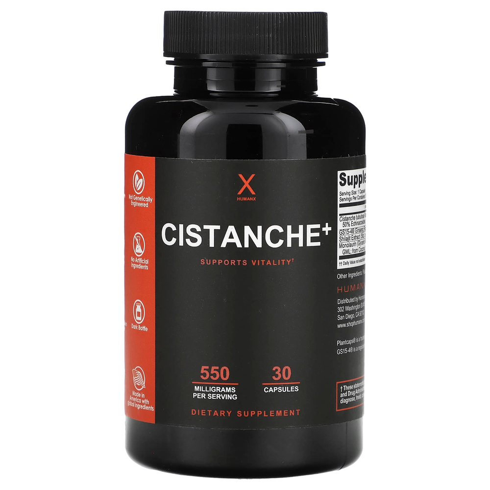 Humanx, Cistanche+, 550 мг, 30 капсул