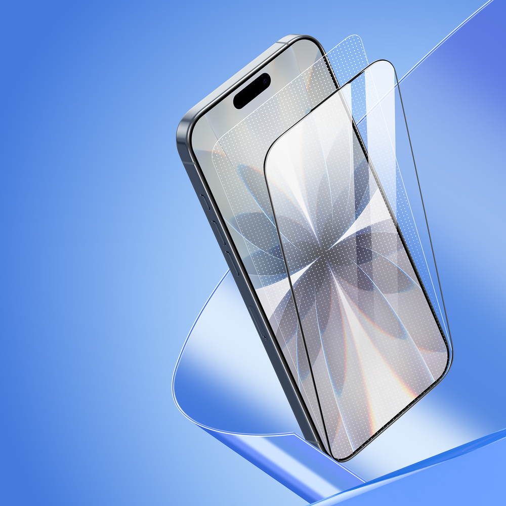 Защитное стекло для смартфона iPhone 17, серия Roga Series от Dux Ducis (комплект для автоматического выравнивания и установки)