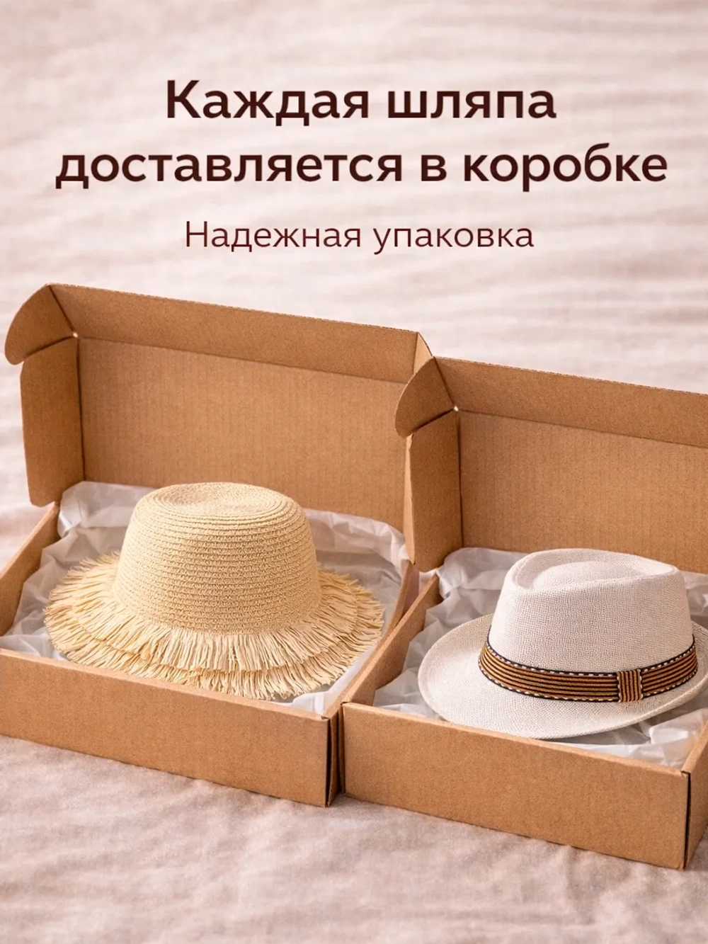 Шляпа соломенная летняя трилби