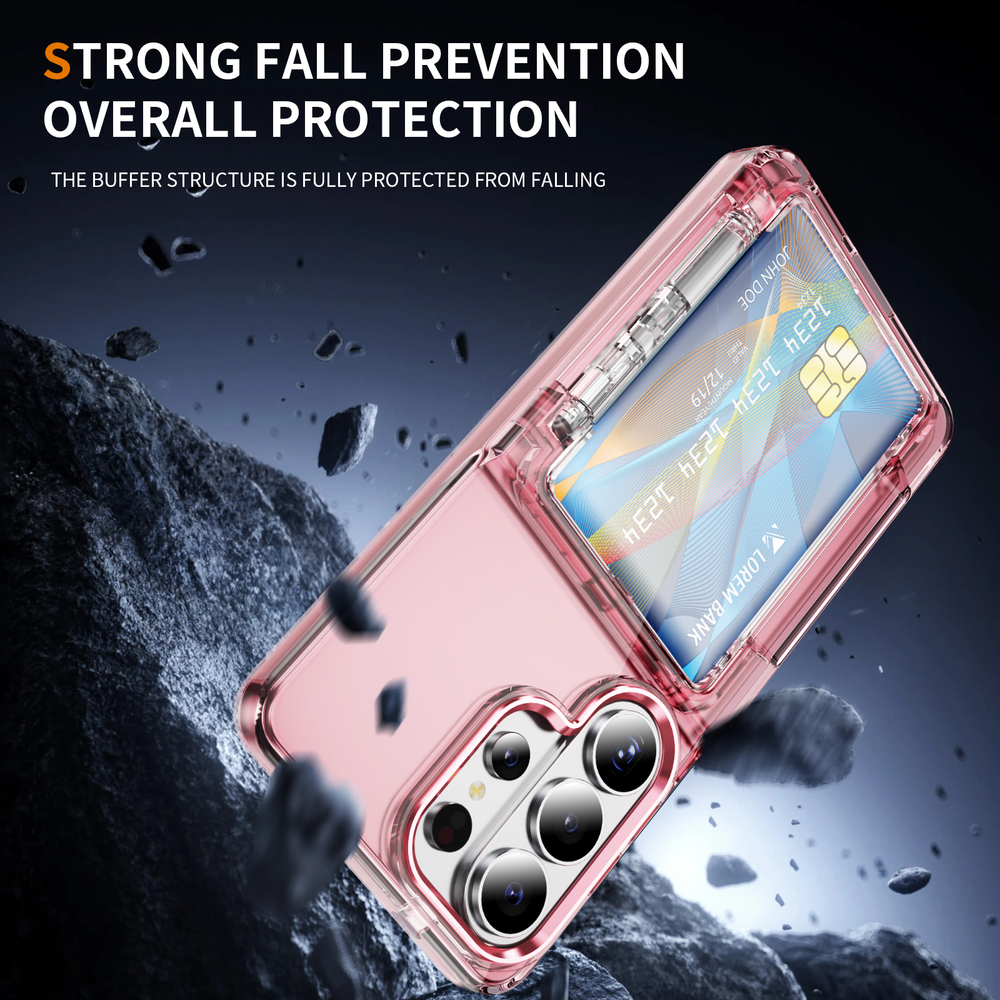 Прозрачный чехол Lumen Case с подставкой 2‑в‑1 и отделением для карт: Samsung Galaxy S26 Ultra