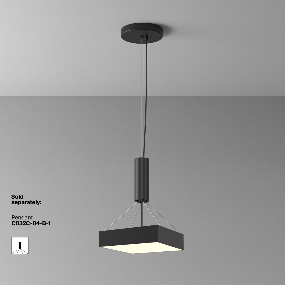 Потолочный светодиодный светильник Maytoni Zon C032CL-36W3K-SQ-B