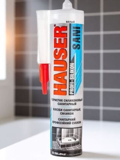 Герметик Силиконовый Санитарный белый, 260 мл Hauser SANI