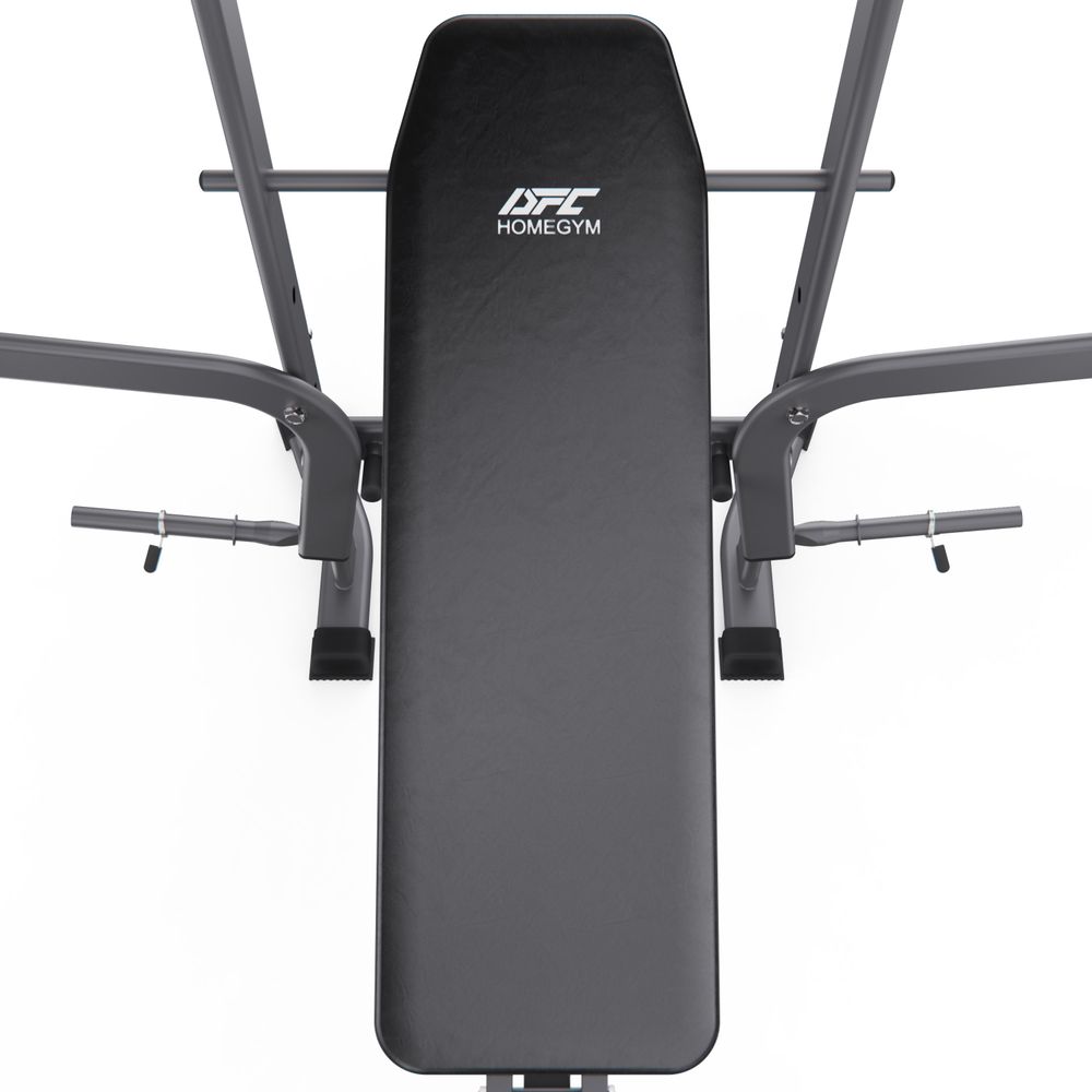 Скамья со стойками под штангу с опциями DFC D350