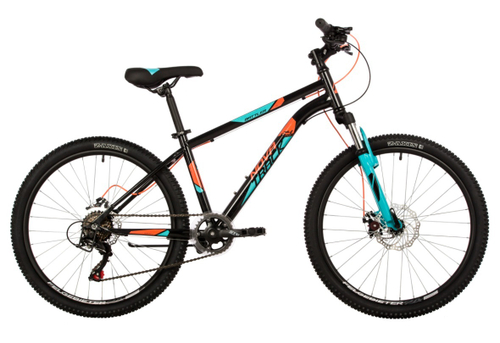 Велосипед NOVATRACK 24" BATTLER сталь 14'', черный, 6 скор.