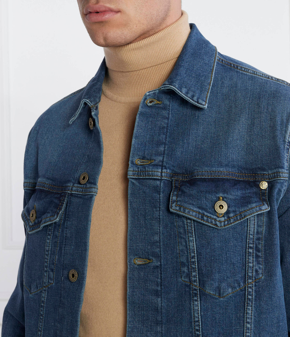 Джинсовая куртка PINNERS Pepe Jeans London - голубой(PM402715HT7)