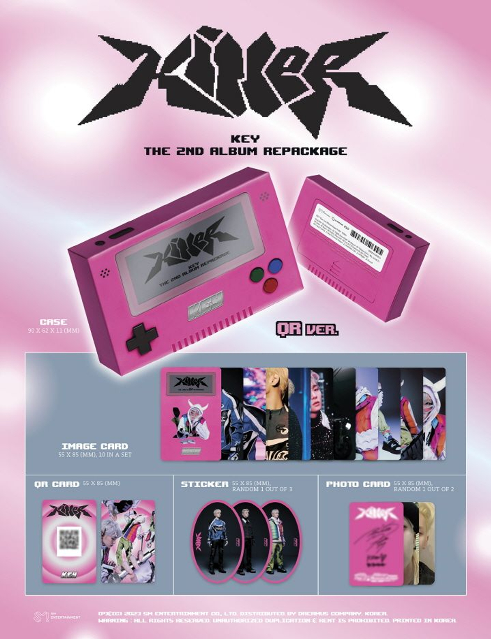 Альбом Key (Shinee) - KILLER 2nd Album Repackage QR Version (Smart Album)
