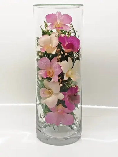 натуральные цветы в стекле, вакуум