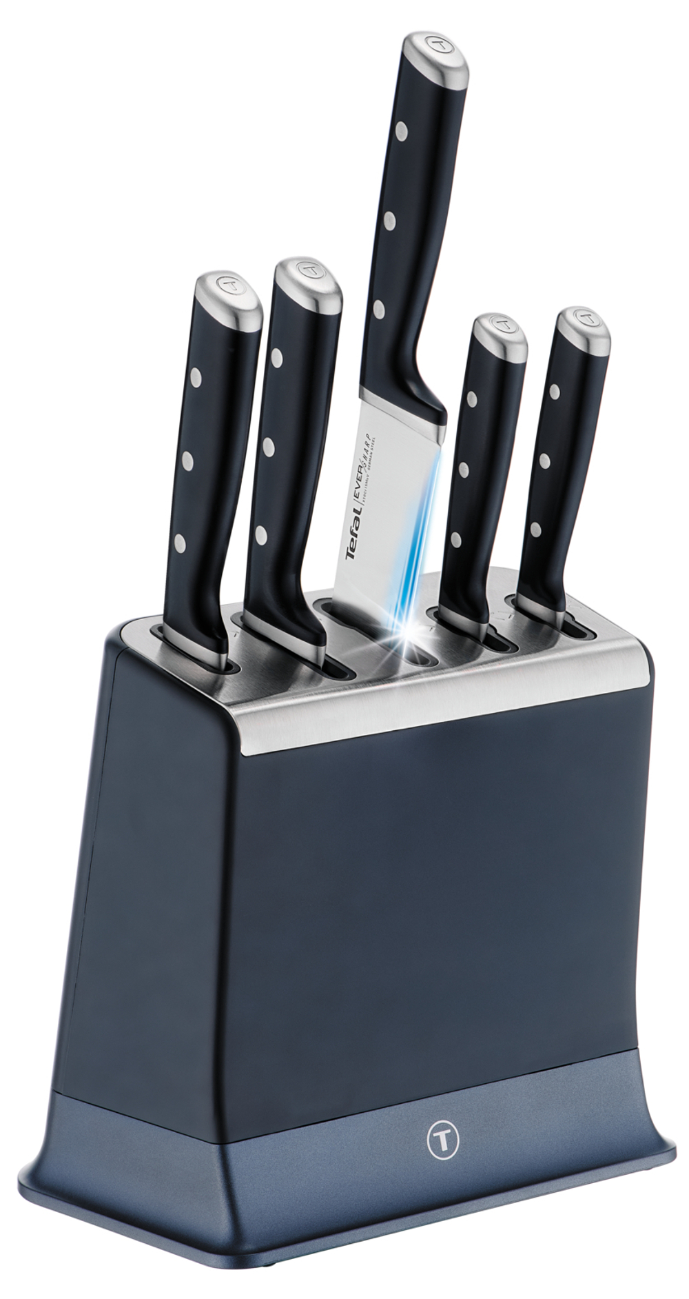 Набор ножей и блок Tefal Ever Sharp PRO со встроенной точилкой 5 предметов K297S644