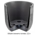 Кашпо МИКРИТ D=280см 7,8 л со вставкой 28*28*25,5 см М3267