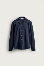 РУБАШКА СВОБОДНОГО КРОЯ С ЗАСТЕЖКОЙ НА ТЕКСТИЛЬНЫЕ ПЕТЛИ — ZARA