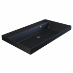 Тумба с раковиной Uperwood Tanos-Classic Quartz 80 см, черная/уголь
