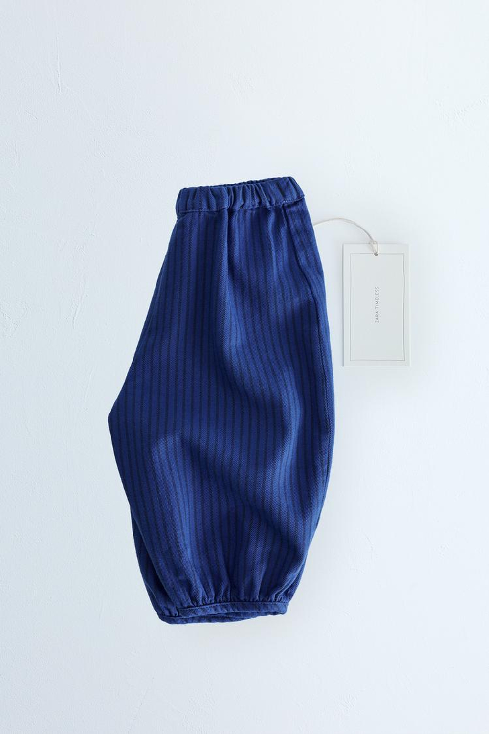 ZARA TIMELESS БРЮКИ-БАЛЛОНЫ, СИНИЙ