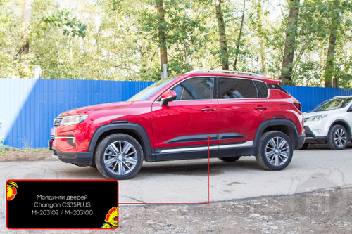 Молдинги на двери Changan CS35PLUS 2018- (I)