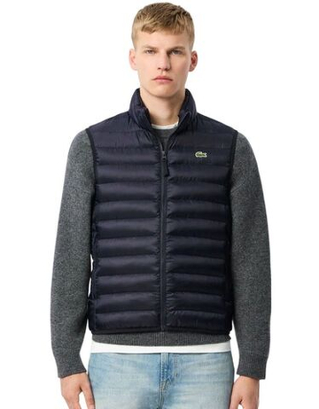 Мужская теннисная жилетка Lacoste Water Repellent Puffed - navy blue