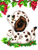 "Щенок"-3195 канва с рисунком