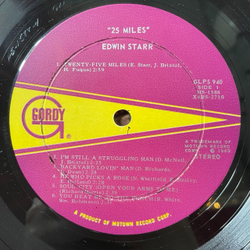 Винтажная виниловая пластинка LP Edwin Starr 25 Miles (USA 1969)