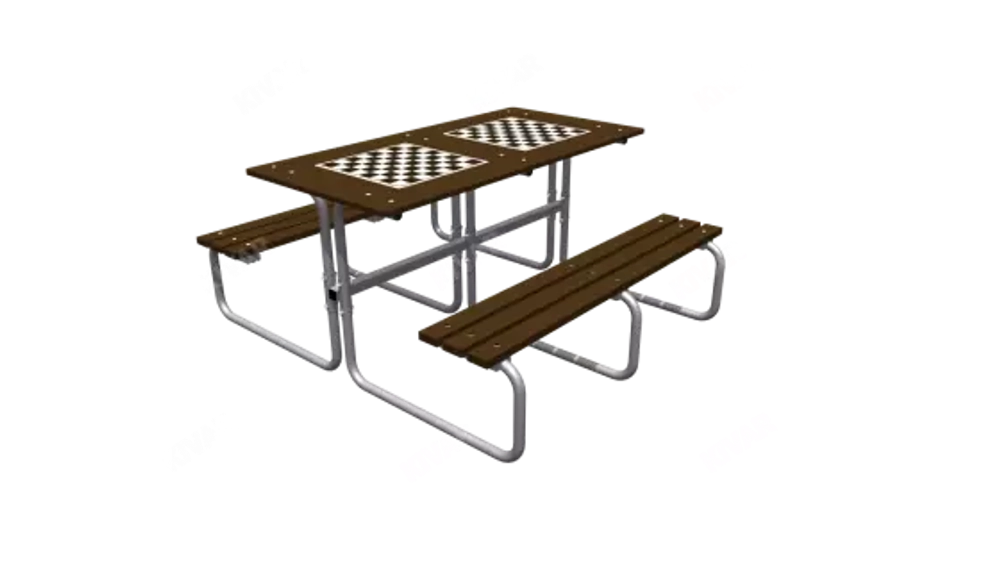 Стол уличный со скамьями