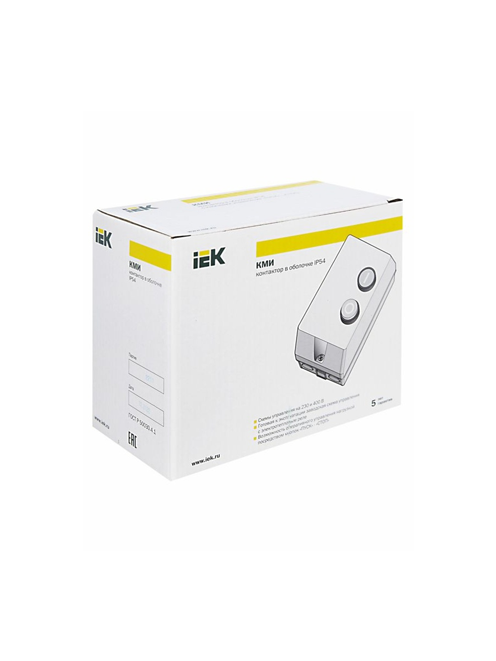Контактор КМИ-10960 9А 380В/АС3 IP54 KARAT IEK KKM16-009-380-00