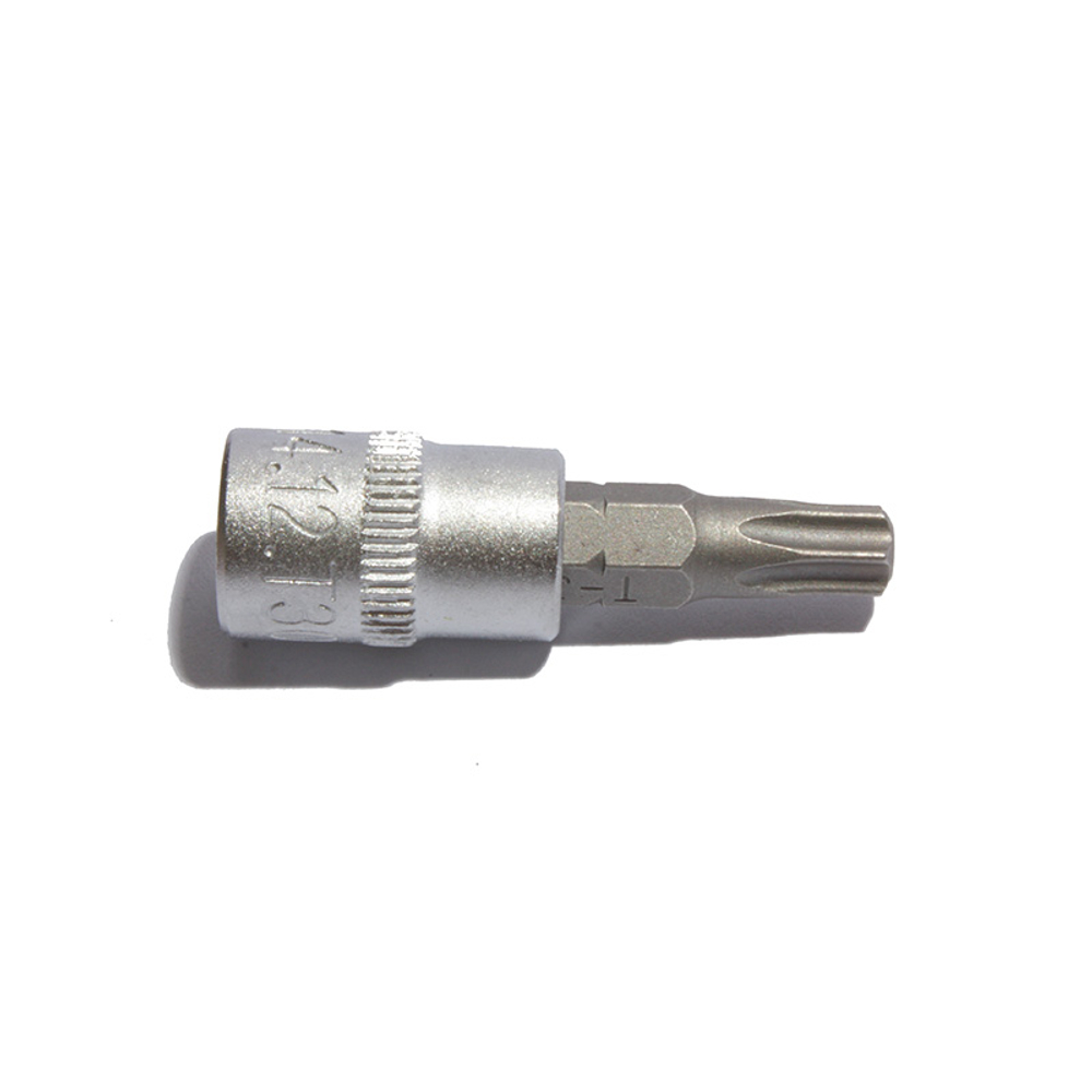 Торцевая головка короткая с битой Torx 1/4" T30, СТАНКОИМПОРТ, CS-14.12.T30