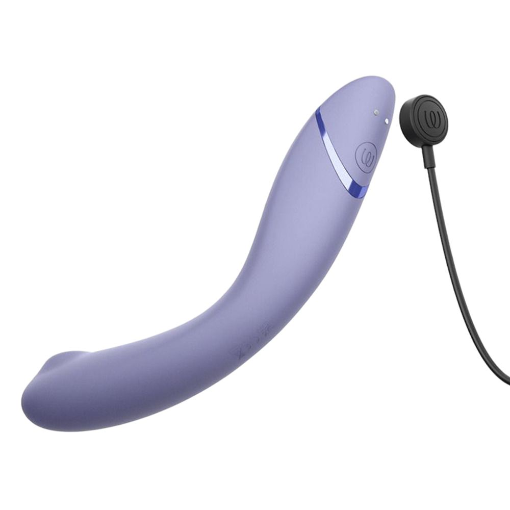 Лиловый вибромассажёр 17,6см для точки G c вакуумной стимуляцией Womanizer OG Pleasure Air for the G-Spot Vibrator & Stimulator Lilac WZ171SG6