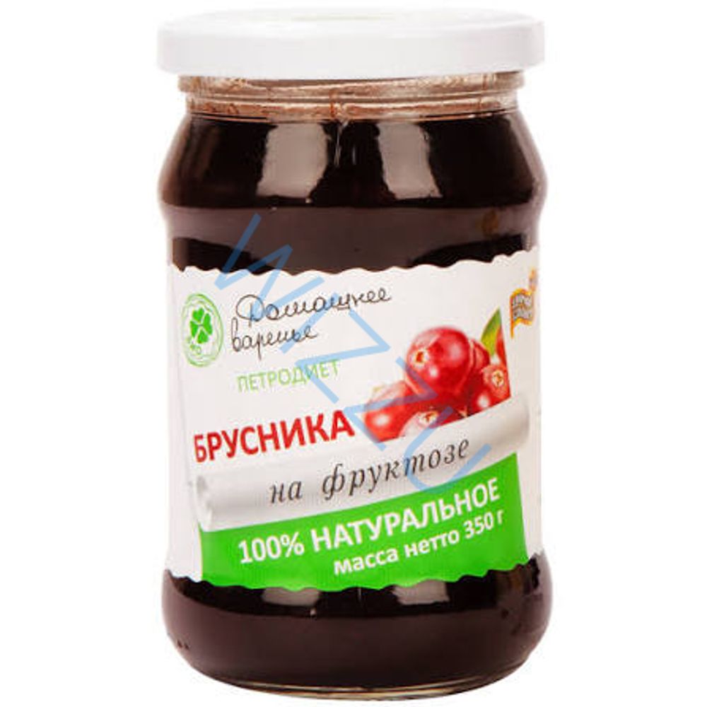 Варенье Петродиет Брусничное на фруктозе 350гр