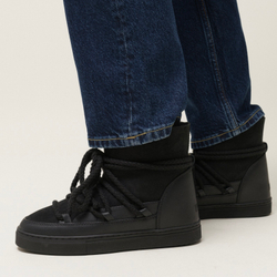 Высокие комбинированные кеды INUIKII Sneaker Classic Black на меху