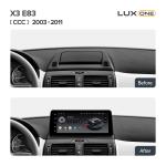 Магнитола для BMW X3 E83 2003-2010 (взамен верхнего бардачка) - FarCar BMW2009 монитор 12.3" на Android 13, Быстрая, CarPlay, 4G SIM-слот, джойстик в комплекте
