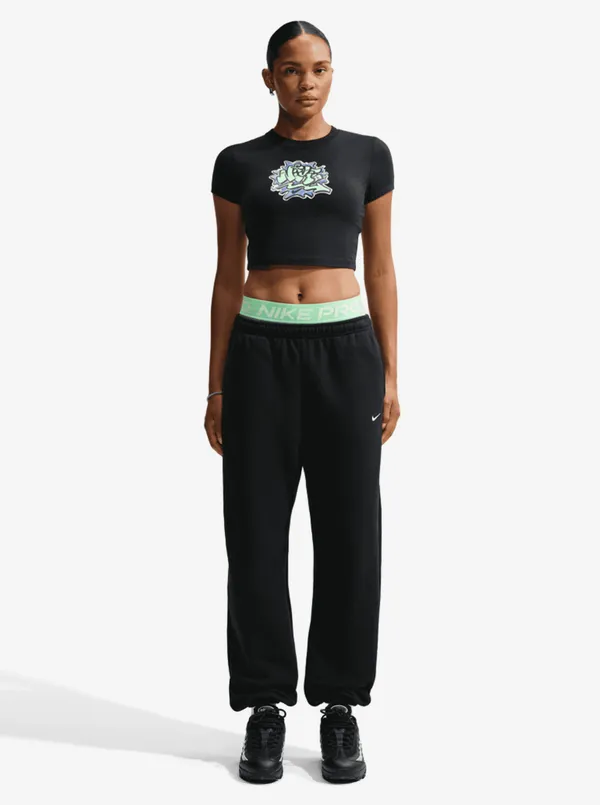 Брюки спортивные женские NIKE W NK STDO FLC MW HR OS CFF PNT