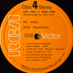 José Feliciano ‎– En Vivo - José Feliciano En Concierto En El London Palladium 2LP (Испания 1970г.)