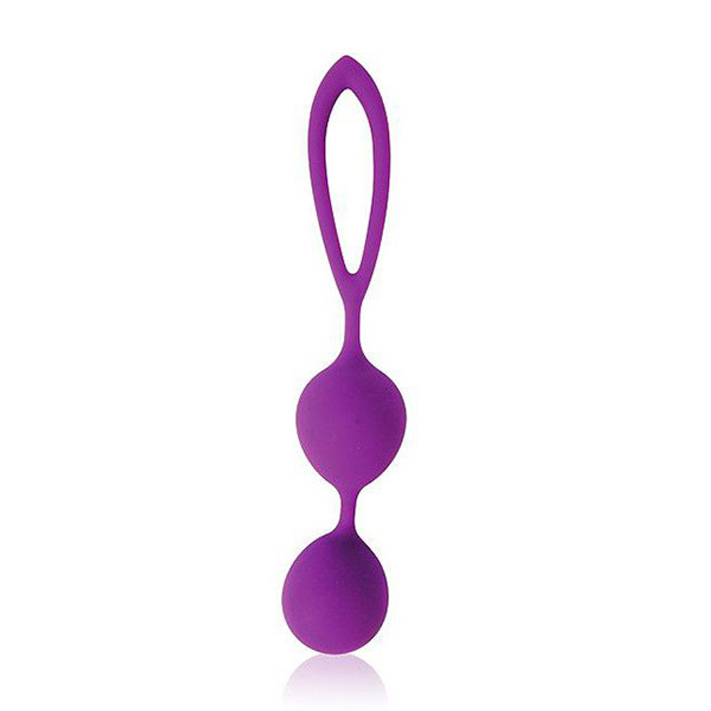 Фиолетовые двойные вагинальные шарики Bior Toys Cosmo CSM-23006